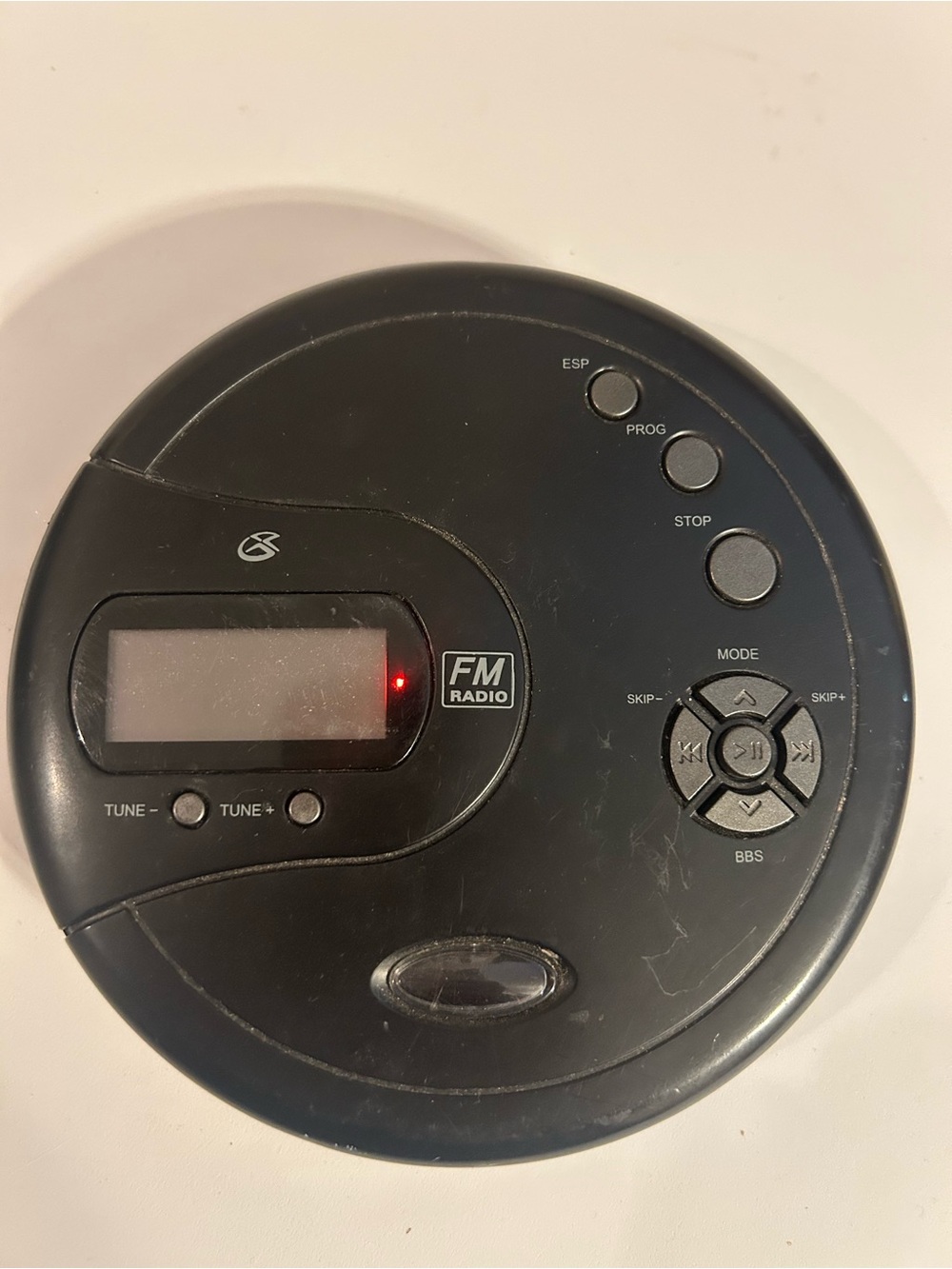 GPX PC332B Portable CD Player FM Radio Black Discman Battery Operated